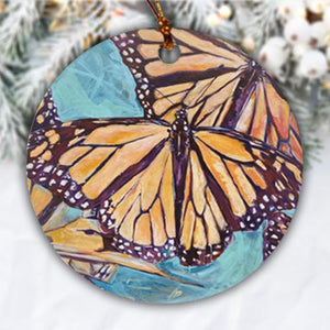 Porcelain Ornament Monarch Butterflies TTF